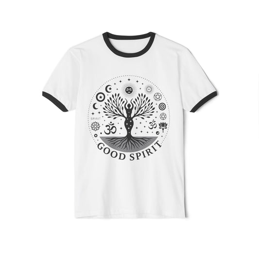 Good Spirit Unisex Cotton Ringer T-Shirt